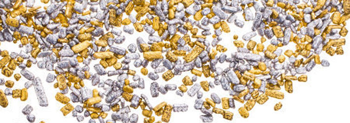 Gold alloys inquartation